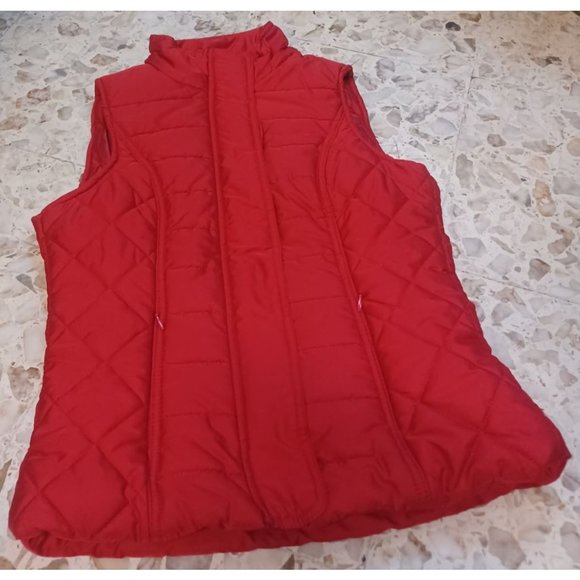 h b Sport by Harve Benard Women's Quilted Vest Small Red - Picture 1 of 4